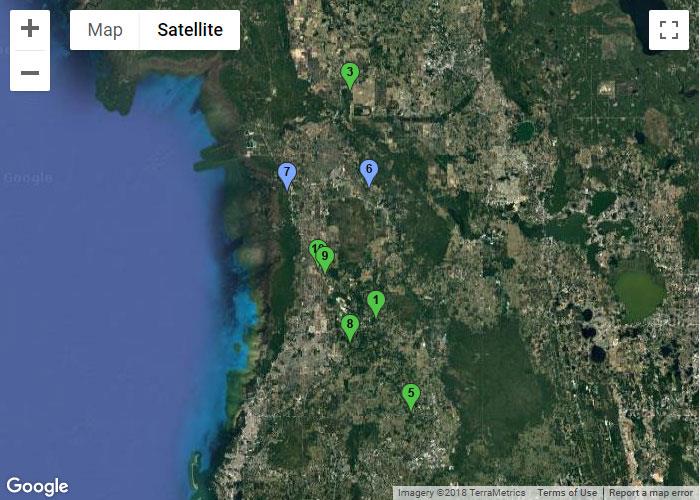 Nature Coast Golf Trail Map