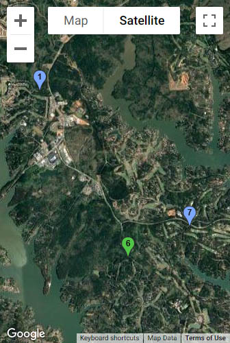 Reynolds Lake Oconee Map